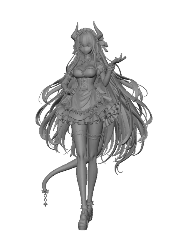 3D model for Crimson Twilight Maid