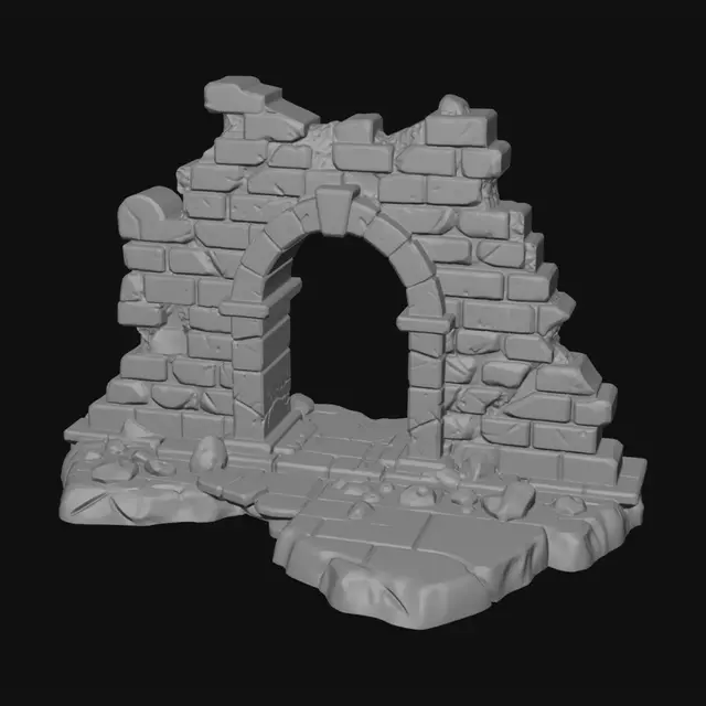 3D model for Ruined Stone Archway