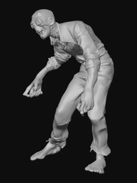 3D model for Pink Zombie Male