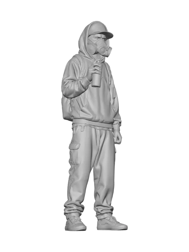3D model for Urban Graffiti Artist