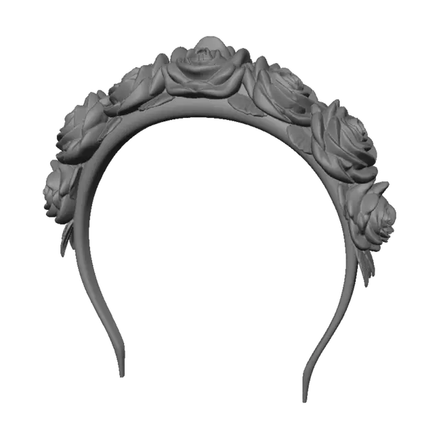 3D model for Pastel Rose Floral Crown