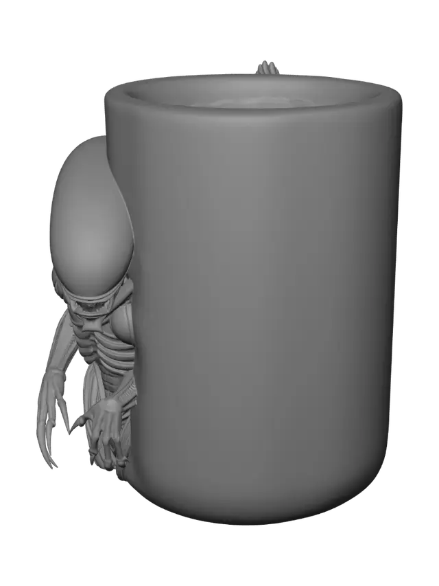 3D model for Biomechanical Xenomorph Mug