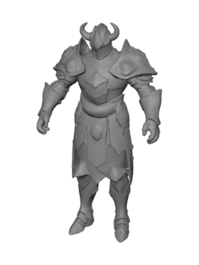 3D model for bana 3d bir karakter çiz üzerinde eski paslı ama heybetli görünen bir zırh olsun bu zırh parça parça olsun genel kıyafet teması paslı, kızmızı ve mavi olsun çizdiğinde burası çok önemli karaketrin kolları yana açık olsun ve detaylı olsun animasyon için uygun olsun kolları özellikle yana doğru düz açık olsun burası çok önemli.
karakterin arkasında pelerin olmasın kesinlikle. sadece zırh olması yeterli