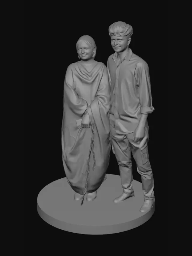 3D model for Couple by the Riverside