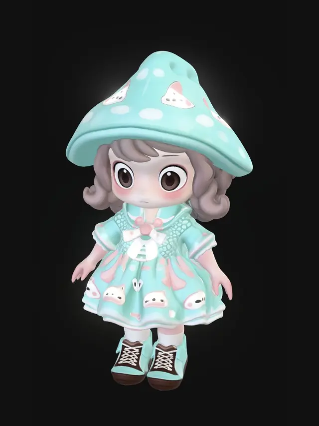 3D model for Pastel Bunny Princess