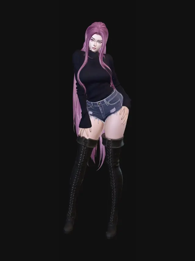 3D model for Violet Cascade