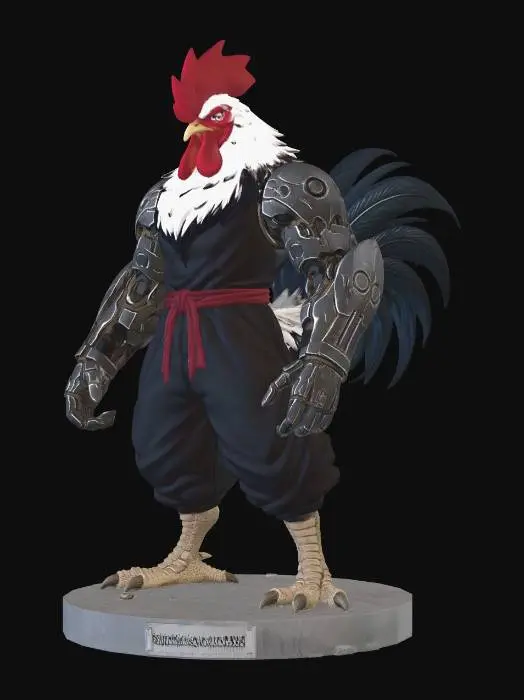 3D model for Mecha-Rooster