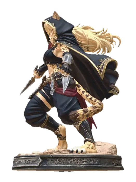 Cheetah Rogue - Bigcat 3D model, vytvořený pomocí AI