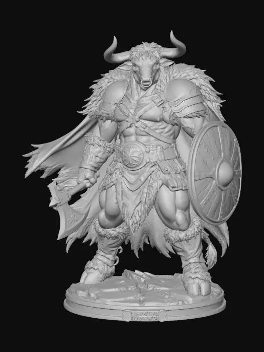3D model for Minotaur Warlord