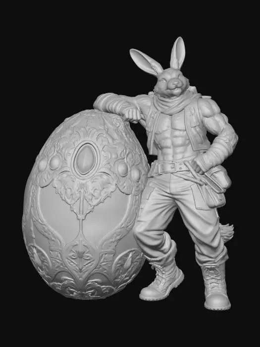 3D model for Golden Egg Guardian, #EasterEgg2026#