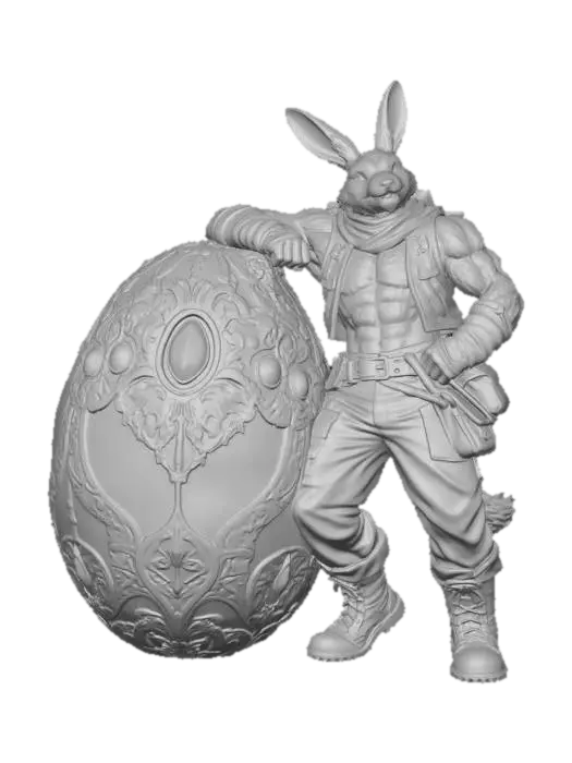 3D model for Golden Egg Guardian, #EasterEgg2026#