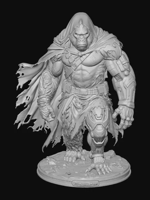 3D model for Techno-Primate Warlord