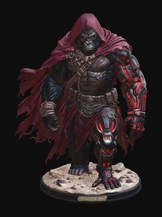 3D model for Techno-Primate Warlord