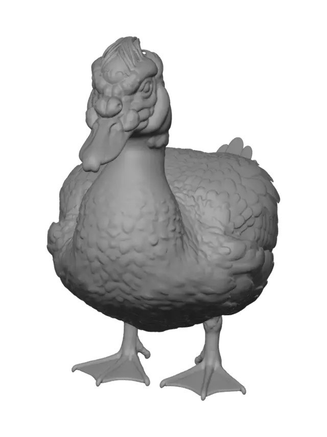 3D model for Monochrome Duck Portrait