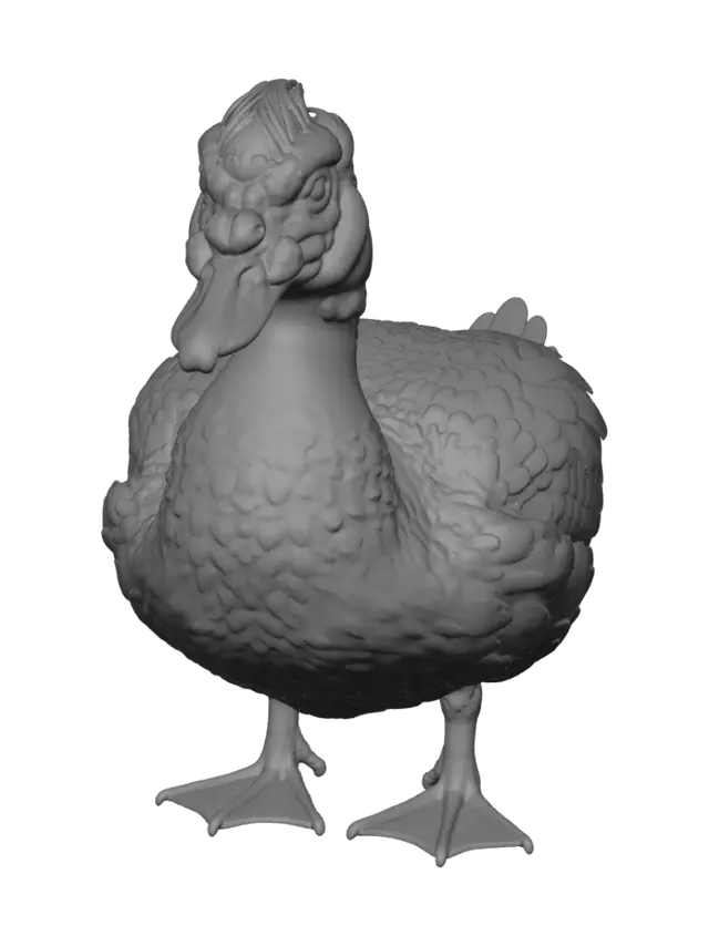 3D model for Monochrome Duck Portrait