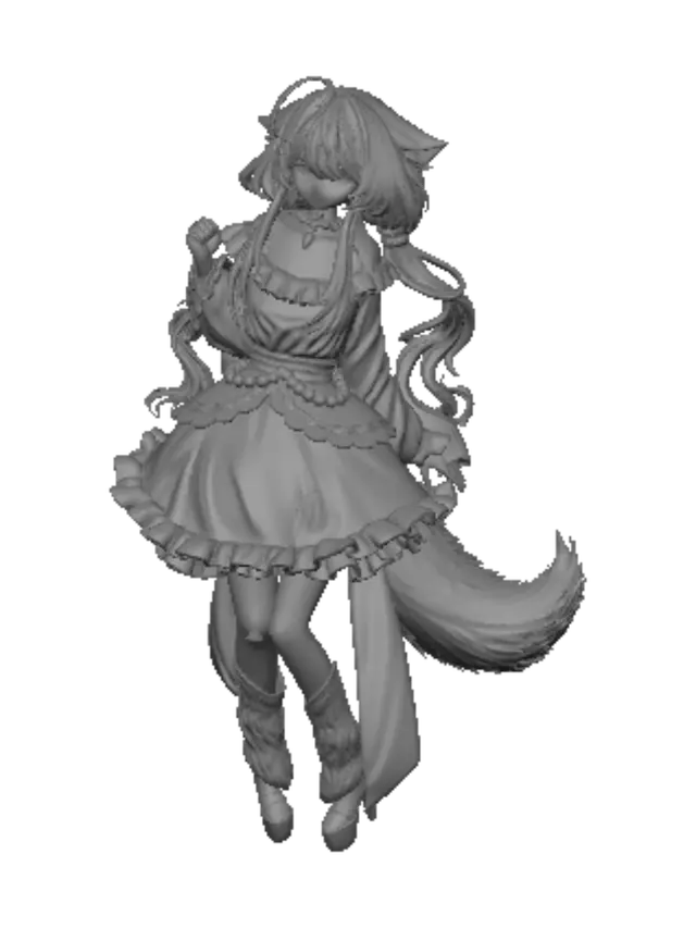 3D model for Whiskered Elegance