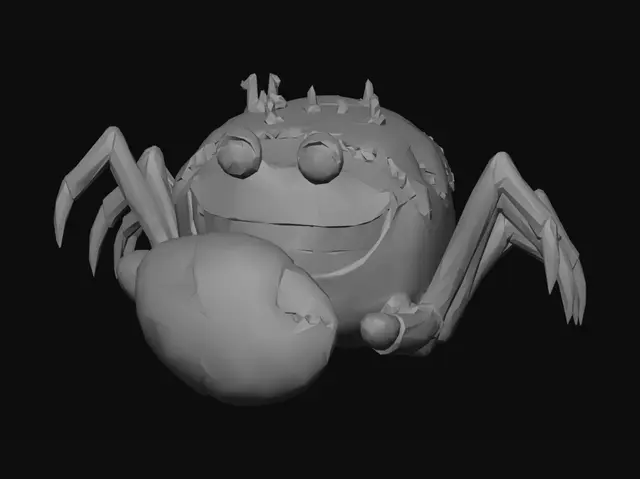 3D model for Castle on a Crab's Back