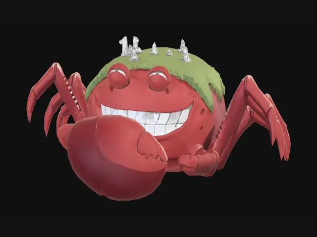 3D model for Castle on a Crab's Back
