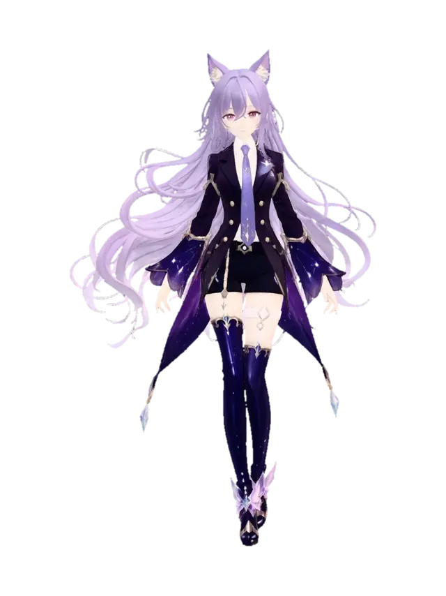 Lilac Enchantress 3D model, vytvořený pomocí AI