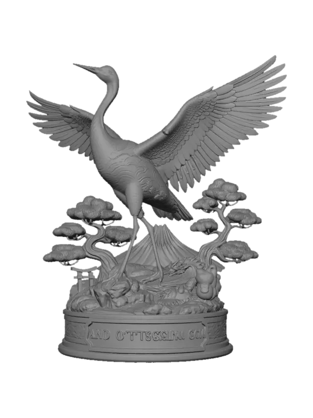 3D model for Crane of the Land of the Rising Sun