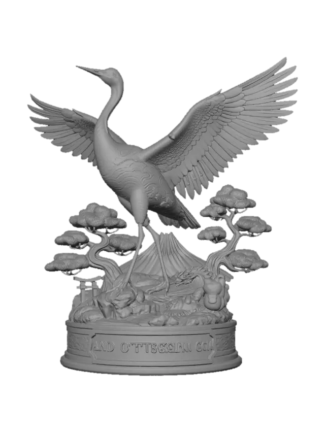3D model for Crane of the Land of the Rising Sun