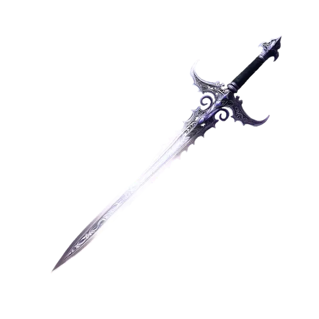 Violet Wraithblade - Shader 3D model, vytvořený pomocí AI