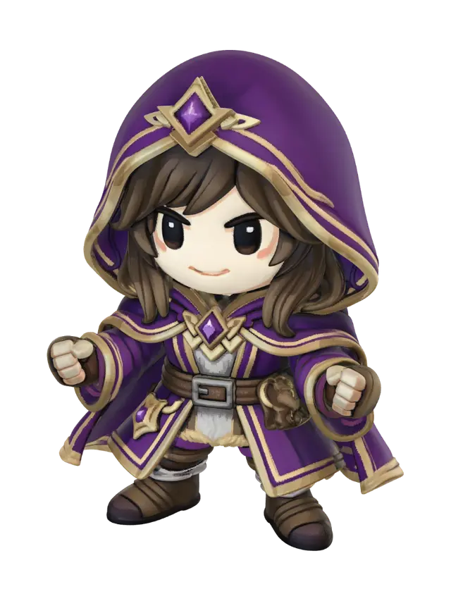3D model for Violet Arcane Apprentice