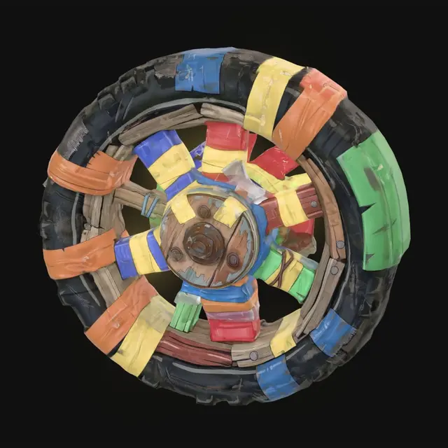3D model for Rainbow Wheel