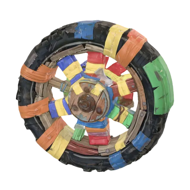 3D model for Rainbow Wheel
