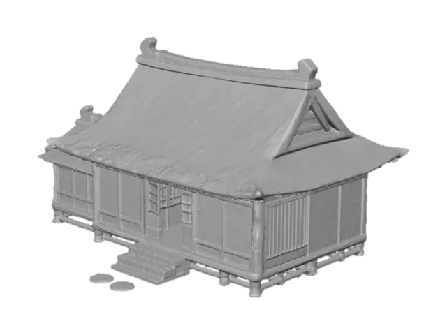 3D model for Traditional Japanese Thatched House