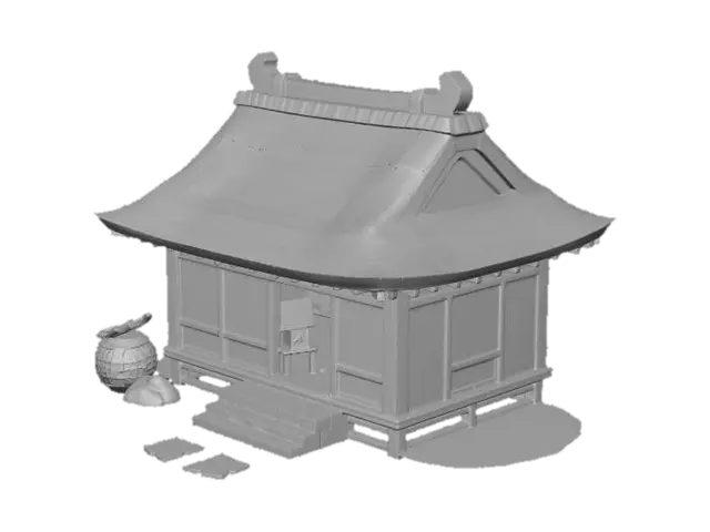 3D model for Mini Thatched House