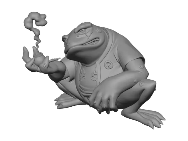 3D model for Scarlet Salamander in a Smoking Jacket