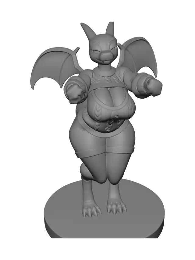 3D model for Dragon in a Knit Sweater