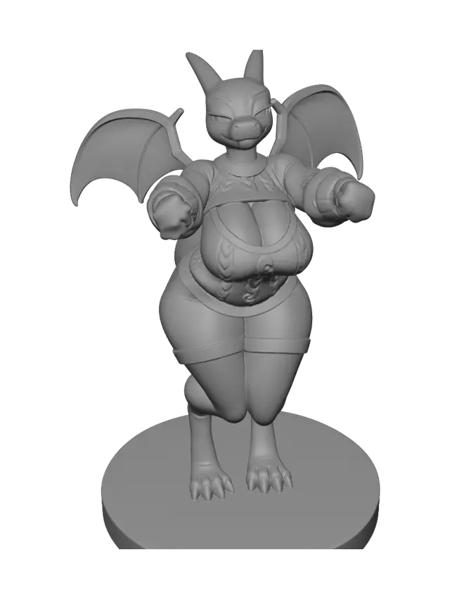 3D model for Dragon in a Knit Sweater