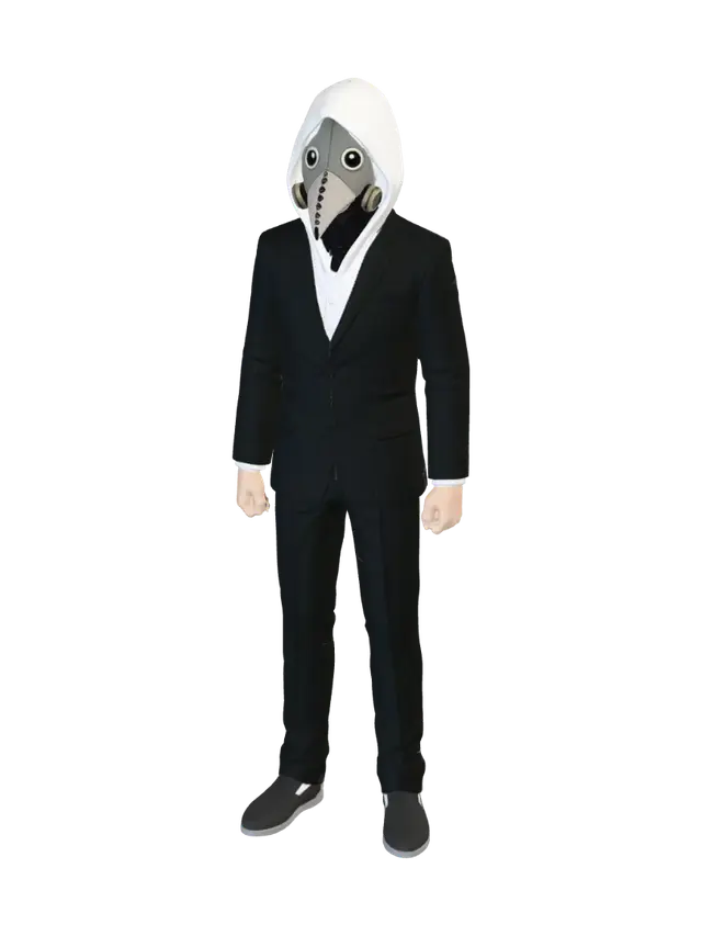 3D model for Plague Doctor in a Suit