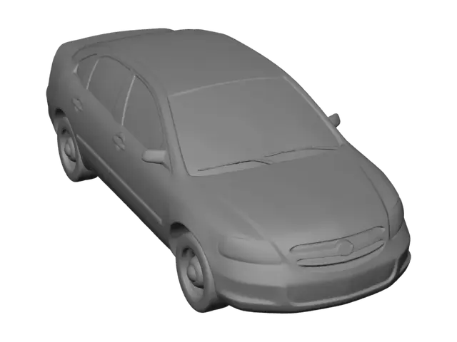 3D model for Police Car in Profile