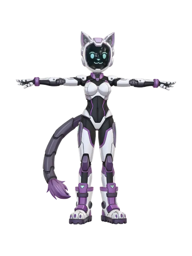 3D model for Mecha Kitty