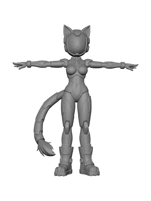 3D model for Mecha Kitty