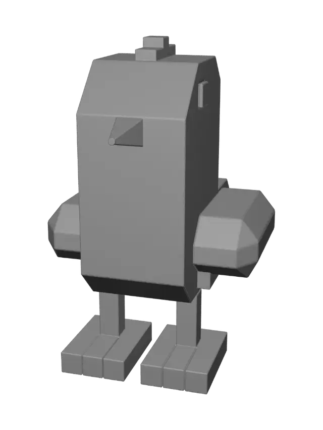 3D model for Blocky Chick