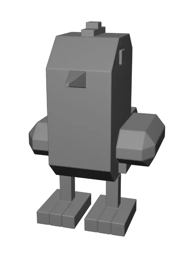 3D model for Blocky Chick