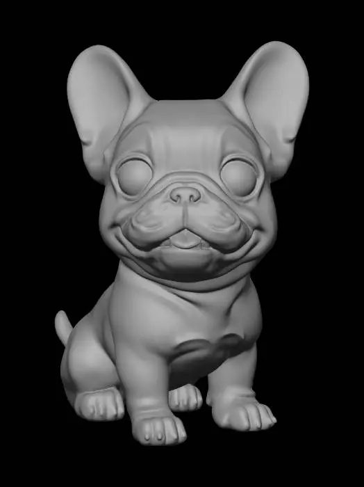 3D model for Big-Eyed Bulldog Puppy