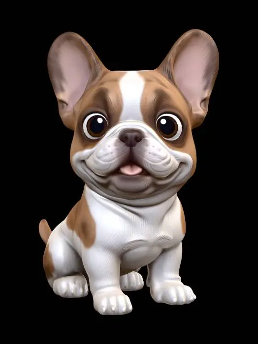 3D model for Big-Eyed Bulldog Puppy