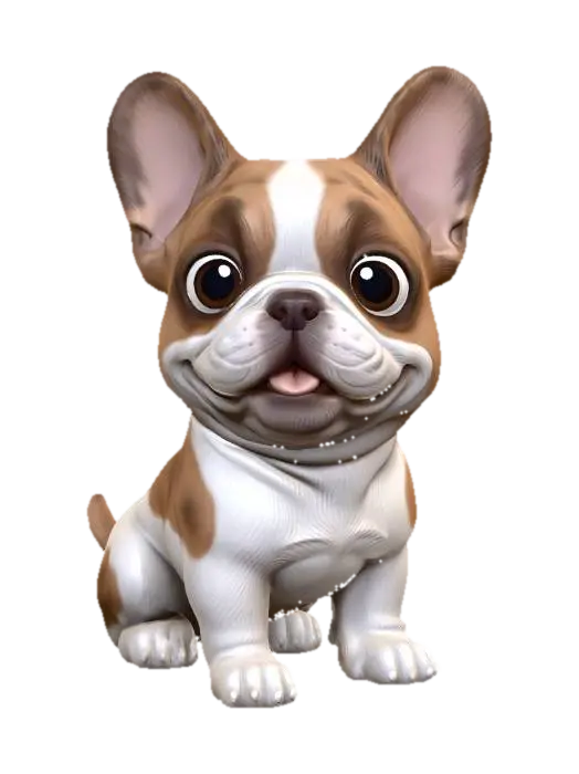 3D model for Big-Eyed Bulldog Puppy