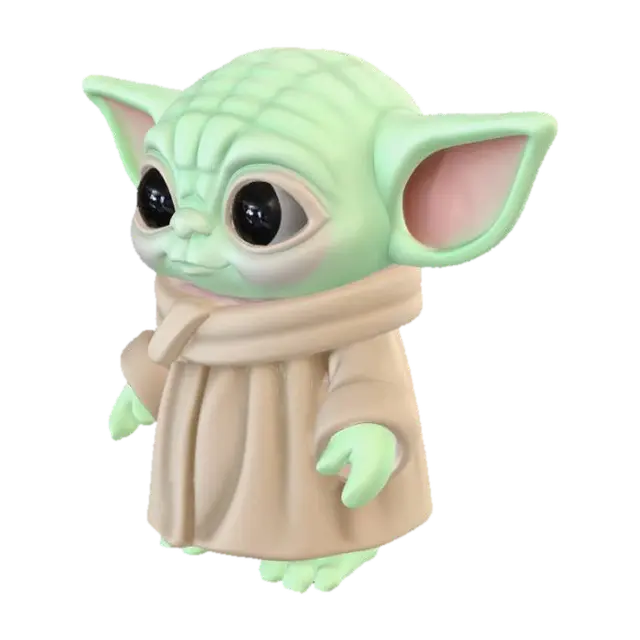 grogu 3D model, vytvořený pomocí AI