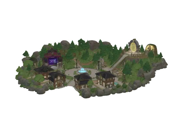 mapa rng - Rts 3D model, AI generated
