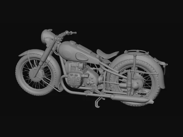 3D model for Vintage BMW Boxer Motorcycle