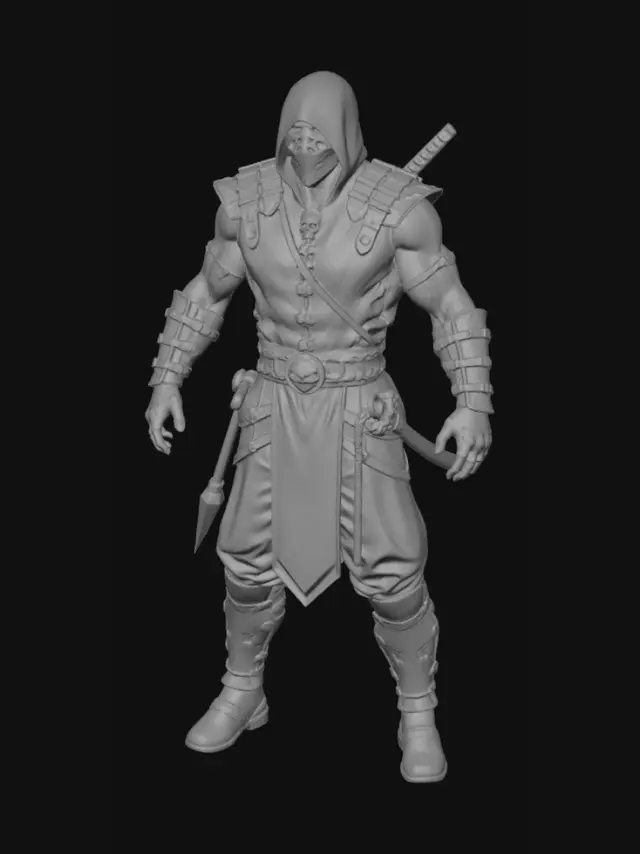 3D model for Golden Scorpion Warrior