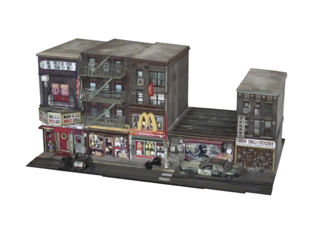 3D model for McDonald's Corner in a Miniature City