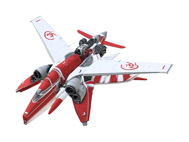 3D model for Crimson Skyfighter