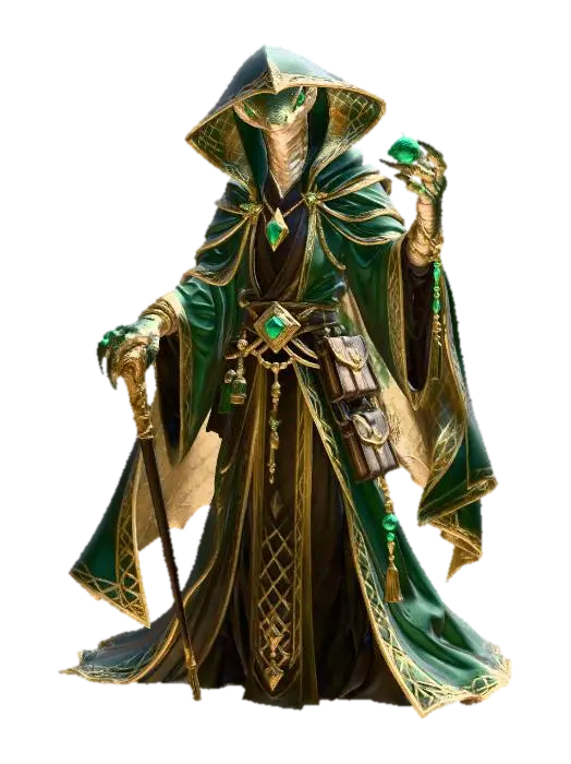 3D model for Emerald Serpent Archmage